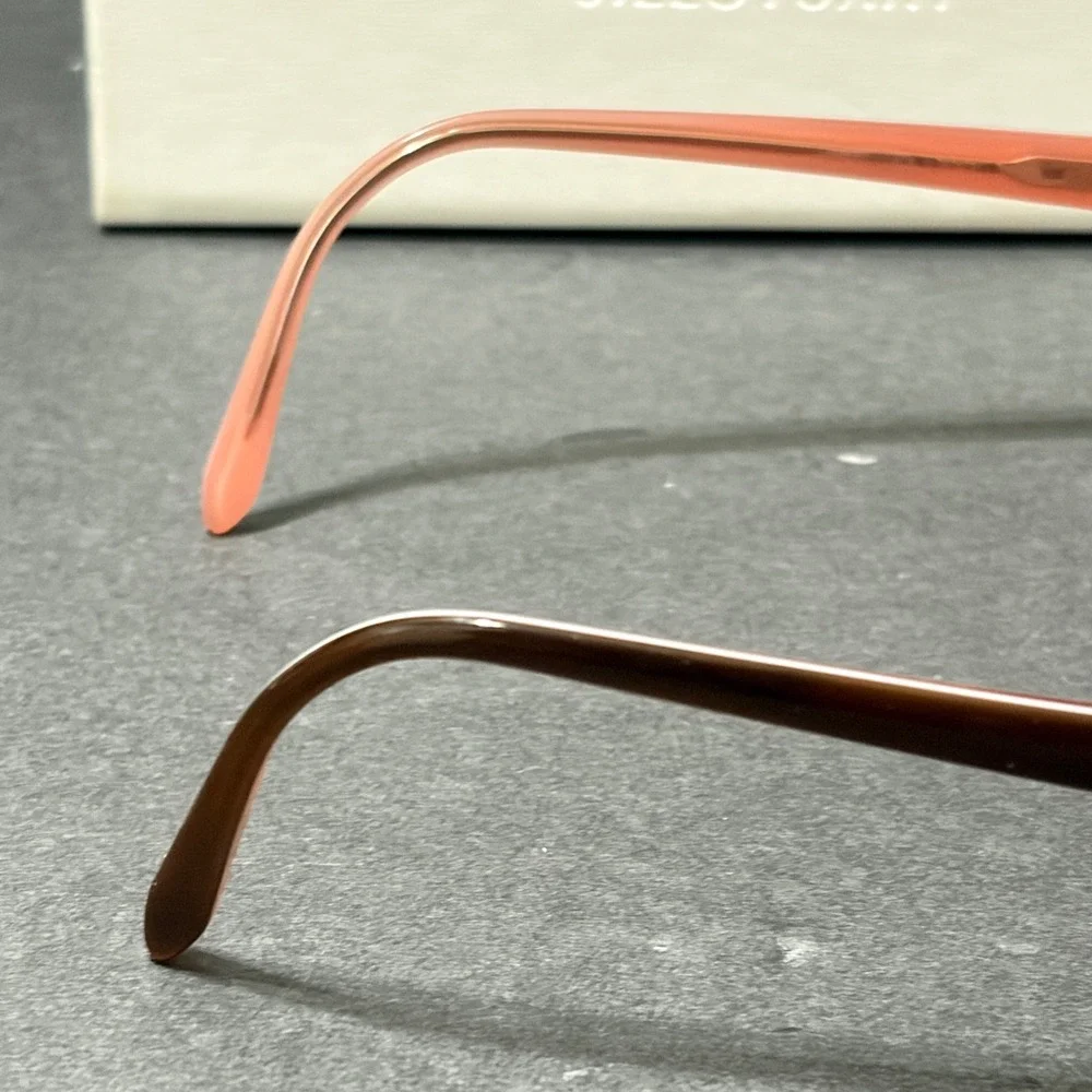 Jill Stuart Brown Pink Rectangular Eyeglasses JS601632-2 with Case